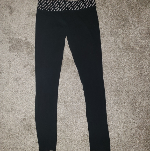 VICTORIA'S SECRET Sport Leggings Pants Black Large - Picture 3 of 4